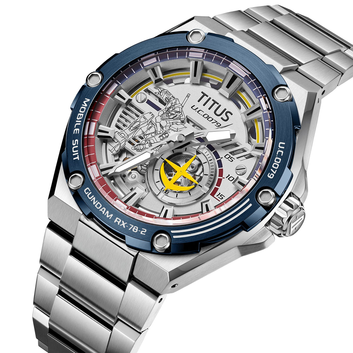 Voyager Collection "RX-78-2 Gundam" Limited Edition Automatic Mechanical Watch (Stainless Steel Bracelet) (Limited to 380 pcs) W06-03405-001