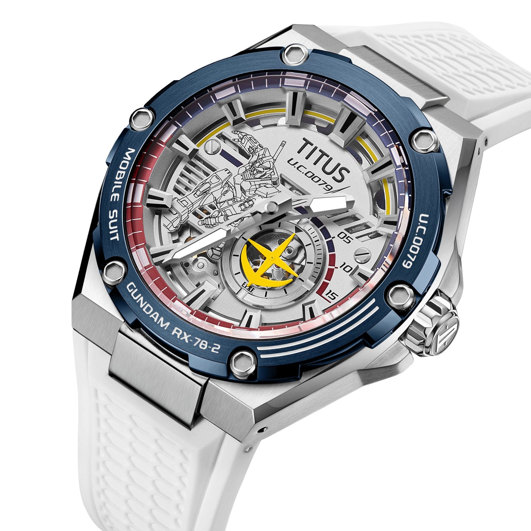 Voyager Collection "RX-78-2 Gundam" Limited Edition Automatic Mechanical Watch (White Silicone Strap) (Limited quantity TBC) W06-03405-002