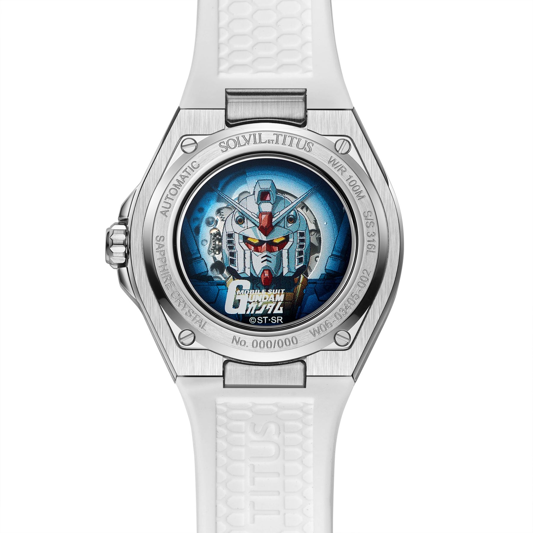 Voyager Collection "RX-78-2 Gundam" Limited Edition Automatic Mechanical Watch (White Silicone Strap) (Limited quantity TBC) W06-03405-002