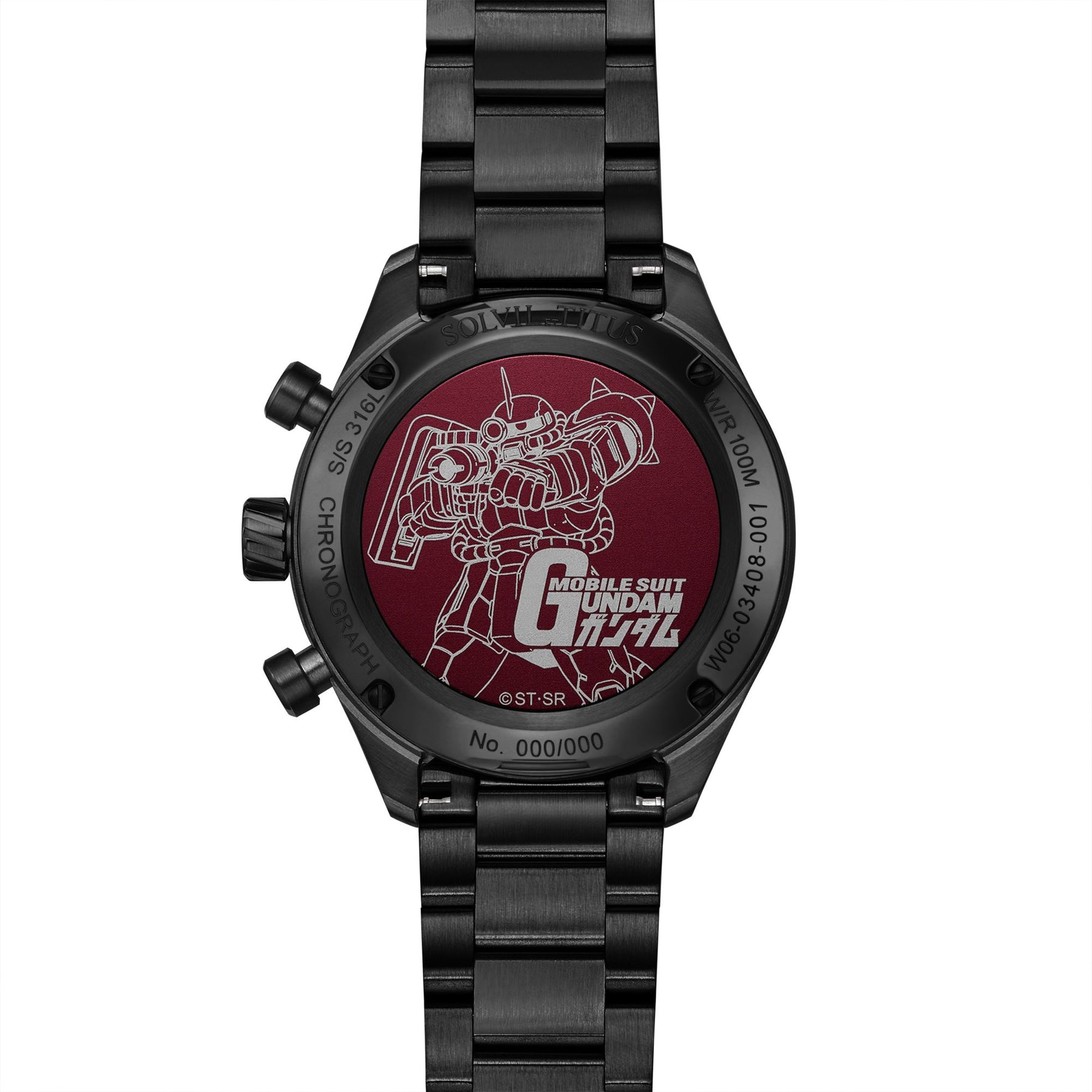 Saber Collection "MS-06S Red Comet Zaku II" Limited-Edition Chronograph (Limited quantity TBC) W06-03408-001