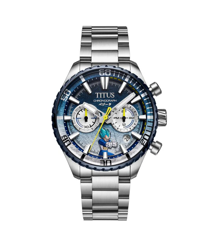 Saber Collection "Super Saiyan Blue Vegeta" Limited Edition Chronograph Watch (Limited to 100 pcs) W06-03392-003