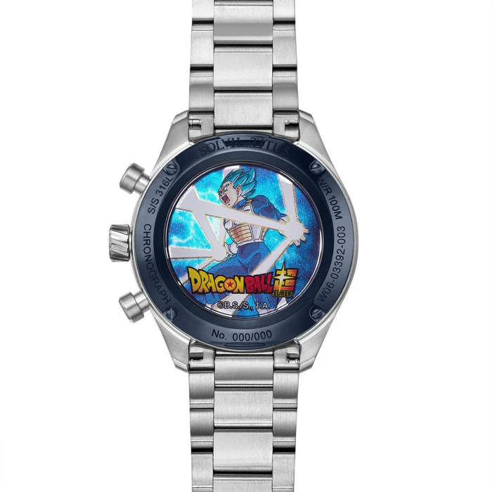 Saber Collection "Super Saiyan Blue Vegeta" Limited Edition Chronograph Watch (Limited to 100 pcs) W06-03392-003