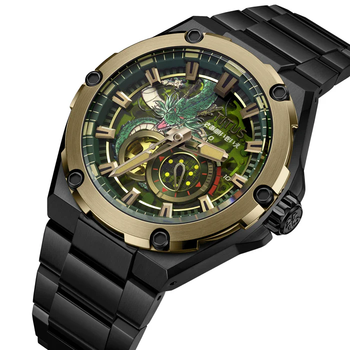 Voyager Series "Shenron" Limited Edition 2 Hands Small Seconds Automatic Watch (Limited to 300 pcs) W06-03393-002