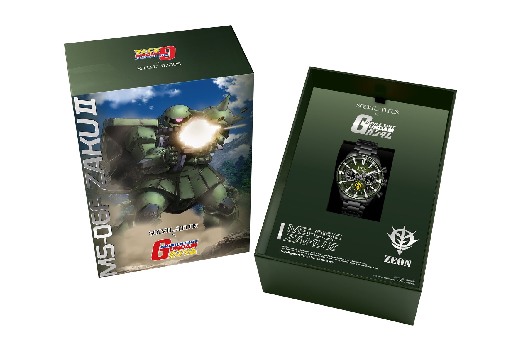 Saber Collection "MS-06F Zaku II" Limited-Edition Chronograph (Limited quantity TBC) W06-03408-002