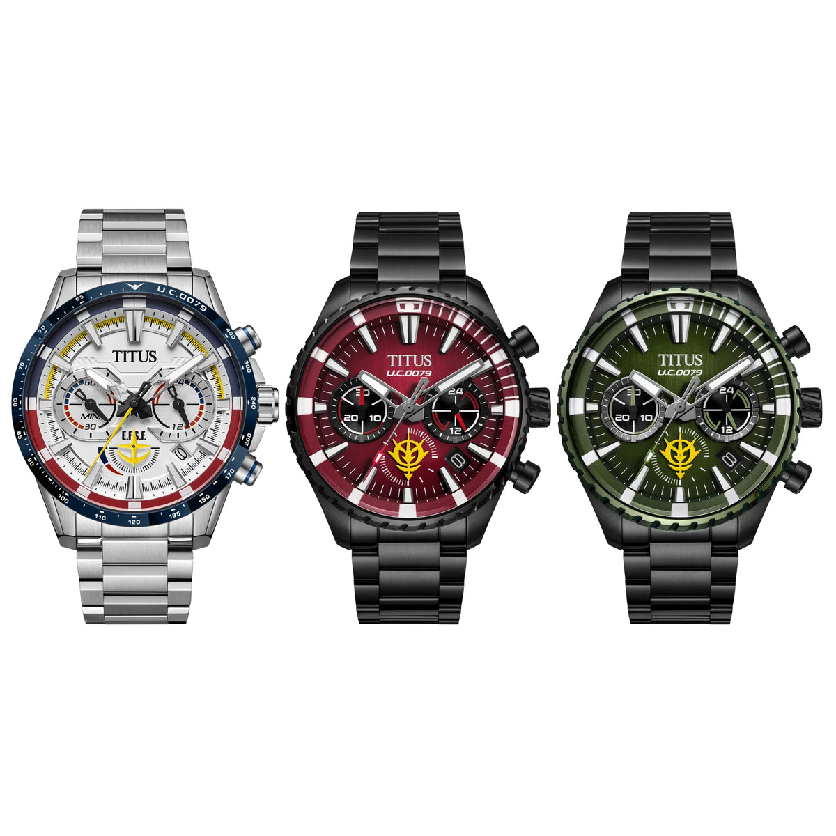 Solvil et Titus x Mobile Suit Gundam Saber Collection Limited Edition Serial No. FULL SET - 3PCS