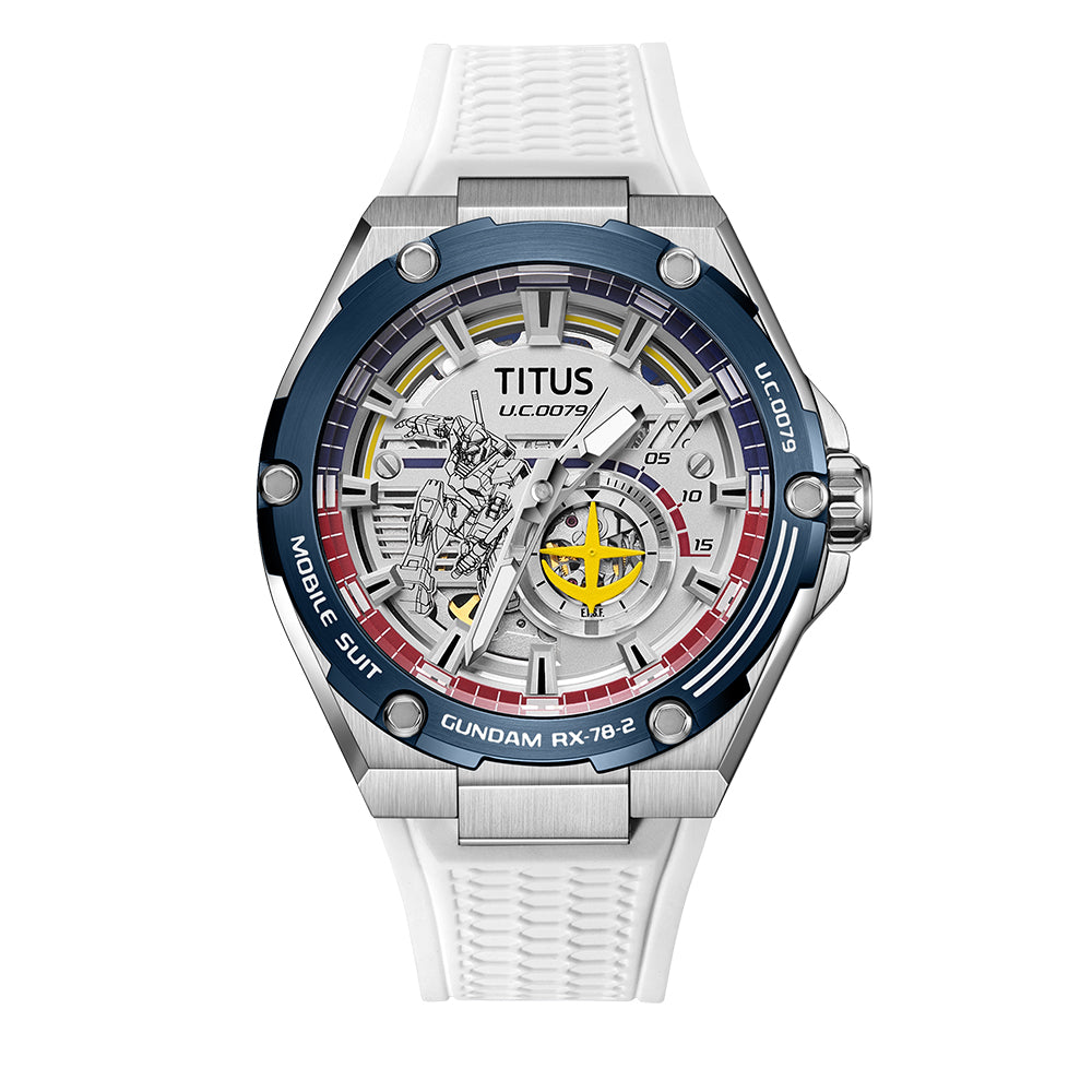 Voyager Collection "RX-78-2 Gundam" Limited Edition Automatic Mechanical Watch (White Silicone Strap) (Limited to 200 pcs) W06-03405-002