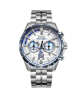 [MEN] Solvil et Titus x Star Wars 「R2-D2」Limited Edition Chronograph Quartz Stainless Steel Watch [W06-03365-001]