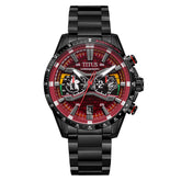 Solvil et Titus x Evangelion "EVA-02" Saber Collection Limited Edition Chronograph Quartz Stainless Steel Watch [W06-03427-002]
