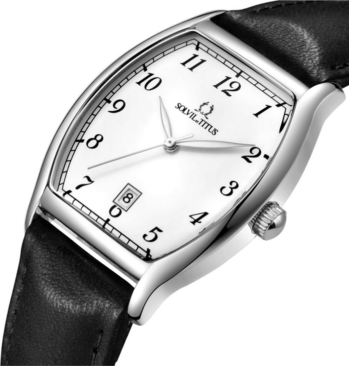 [MEN] Barista 3 Hands Date Quartz Leather Watch [W06-02824-006]