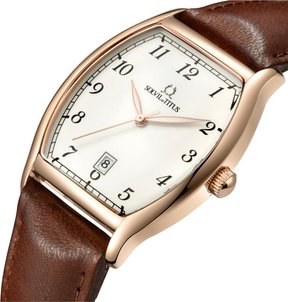 [MEN] Barista 3 Hands Date Quartz Leather Watch [W06-02824-007]