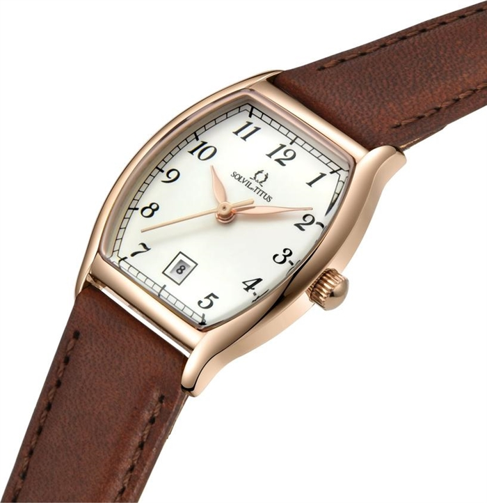 [WOMEN] Barista 3 Hands Date Quartz Leather Watch [W06-02825-009]