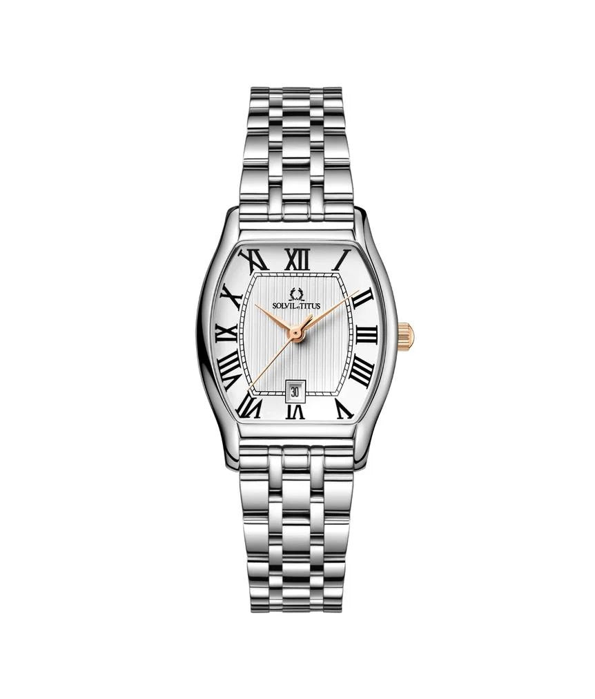 [WOMEN] Barista 3 Hands Date Quartz Stainless Steel Watch [W06-02825-018]