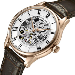 [MEN] Classic 3 Hands Automatic Leather Watch [W06-03309-003]
