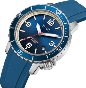 [MEN] The Cape 3 Hands Date Automatic Silicone Watch [W06-03341-005]