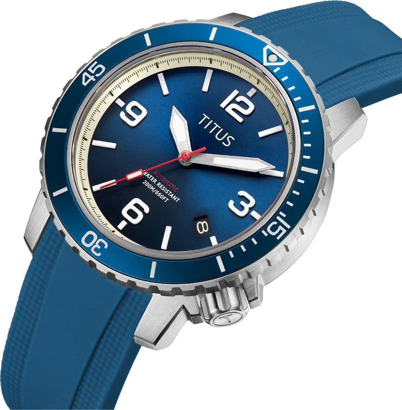 [MEN] The Cape 3 Hands Date Automatic Silicone Watch [W06-03341-005]