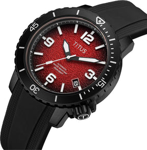 [MEN] The Cape 3 Hands Date Automatic Silicone Watch [W06-03341-007]