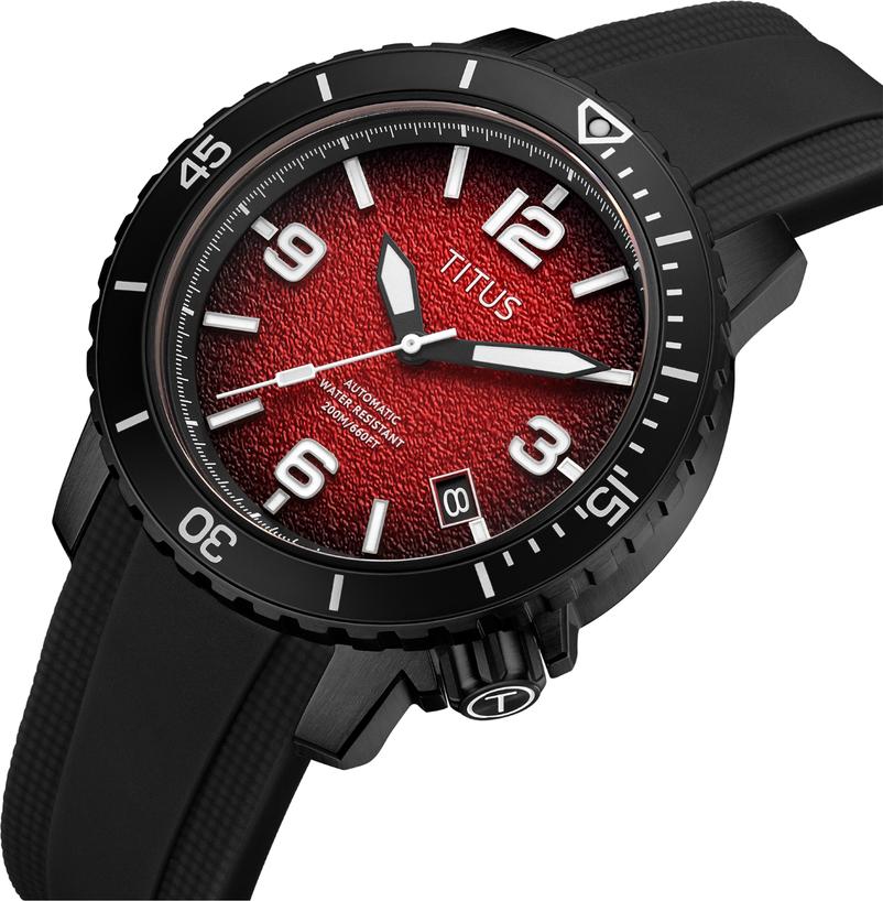 [MEN] The Cape 3 Hands Date Automatic Silicone Watch [W06-03341-007]