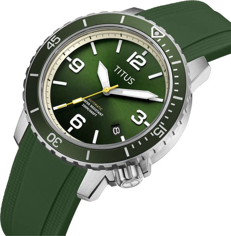 [MEN] The Cape 3 Hands Date Automatic Silicone Watch [W06-03341-006]