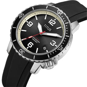 [MEN] The Cape 3 Hands Date Automatic Silicone Watch [W06-03341-004]