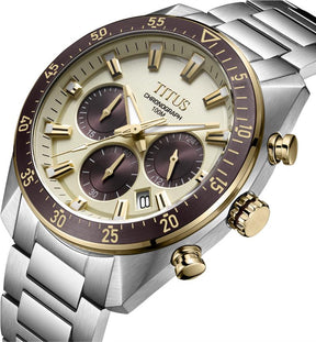 [MEN] Modernist Chronograph Quartz Stainless Steel Watch [W06-03338-004]