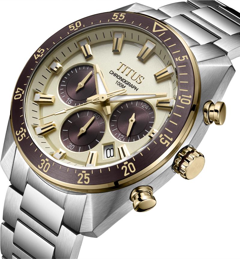 [MEN] Modernist Chronograph Quartz Stainless Steel Watch [W06-03338-004]