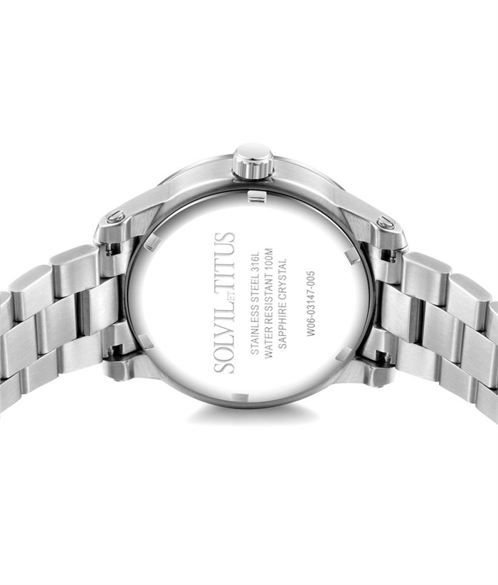 [WOMEN] Aspira Multi-Function Quartz Stainless Steel Watch [W06-03147-012]