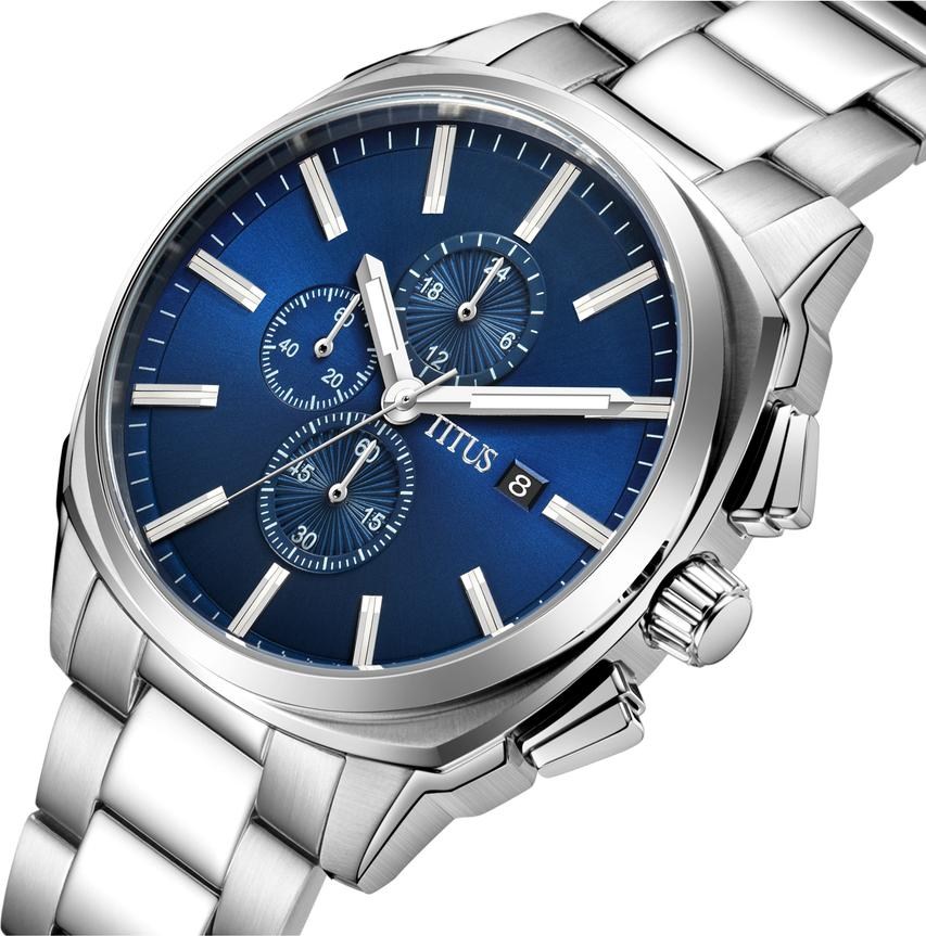 [MEN] Modernist Chronograph Quartz Stainless Steel Watch [W06-03308-001]