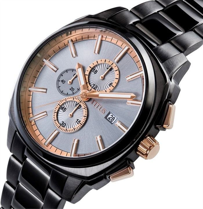 [MEN] Modernist Chronograph Quartz Stainless Steel Watch [W06-03308-005]