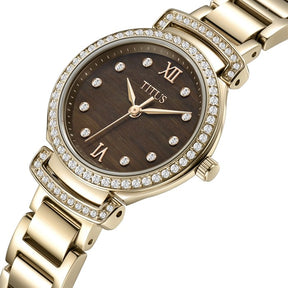[WOMEN] Fair Lady 3 Hands Quartz Malachite Stainless Steel Watch [W06-03215-002]