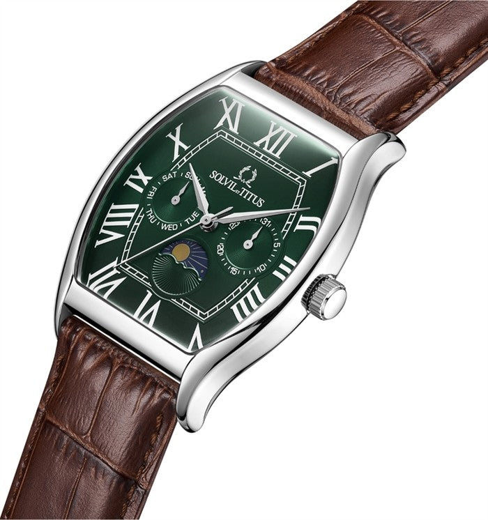 [MEN] Barista Multi-Function Quartz Leather Watch [W06-03219-008]