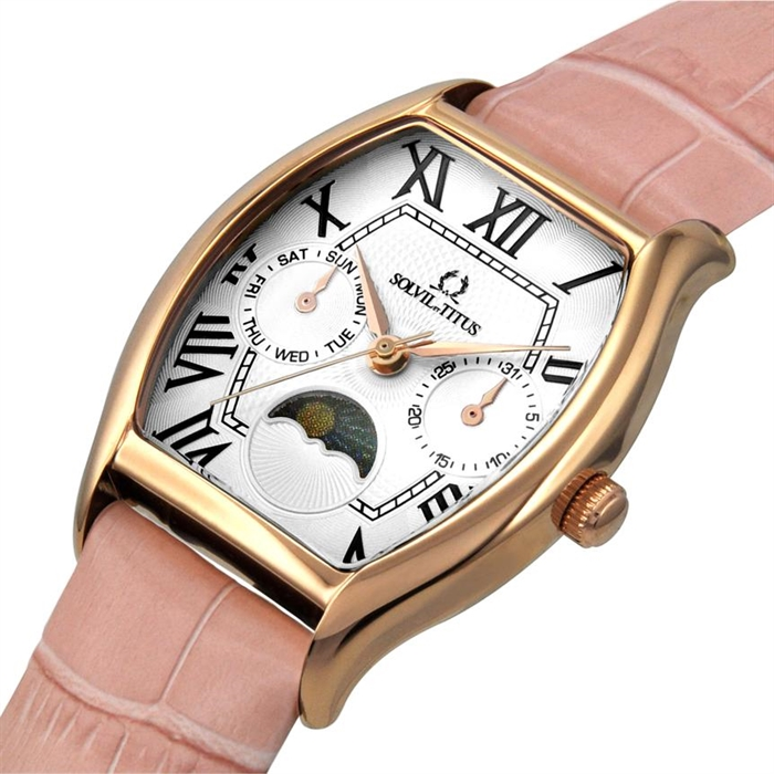 [WOMEN] Barista Multi-Function Quartz Leather Watch [W06-03220-004]