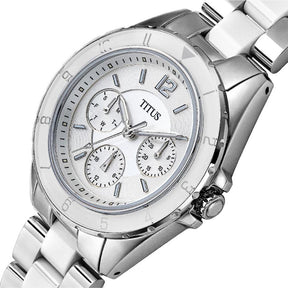 [WOMEN] Perse Multi-Function Quartz Stainless Steel With Ceramic Watch [W06-03248-001]