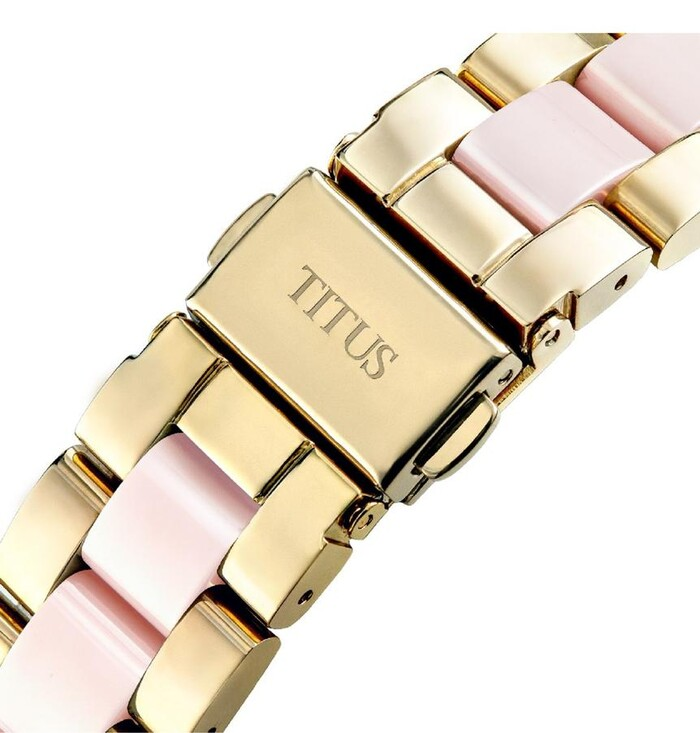 [WOMEN] Perse Multi-Function Quartz Stainless Steel With Ceramic Watch [W06-03248-003]