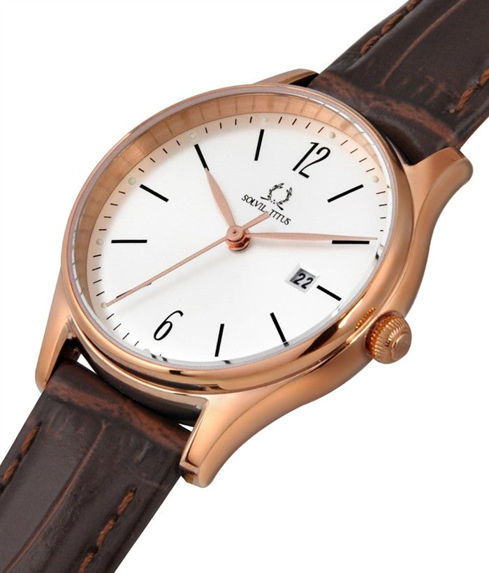 [WOMEN] Classicist 3 Hands Date Quartz Leather Watch [W06-03253-002]