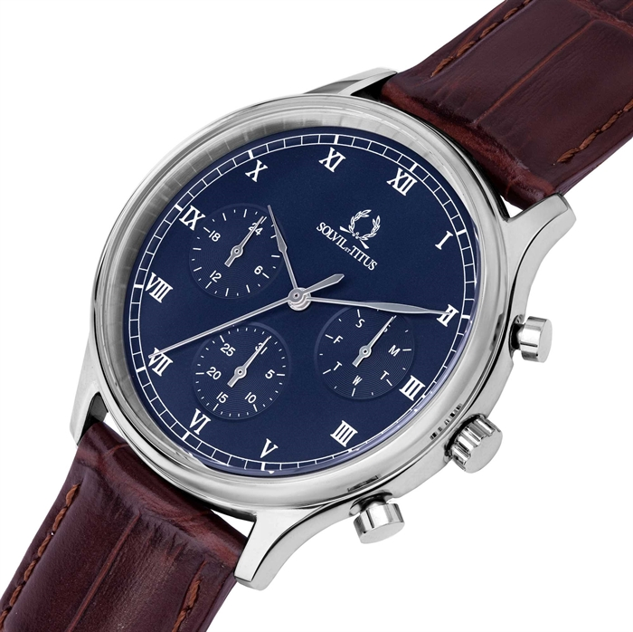[MEN] Classicist Multi-Function Quartz Leather Watch [W06-03256-002]