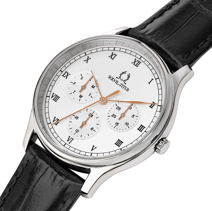 [WOMEN] Classicist Multi-Function Quartz Leather Watch [W06-03257-001]