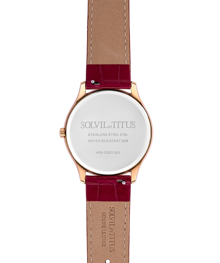 [WOMEN] Classicist Multi-Function Quartz Leather Watch [W06-03257-003]