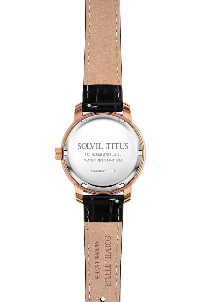 [WOMEN] Devot Multi-Function with Day Night Indicator Quartz Leather Watch [W06-03263-001]