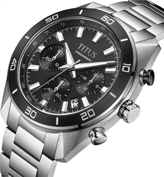 [MEN] Modernist Chronograph Quartz Stainless Steel Watch [W06-03265-001]