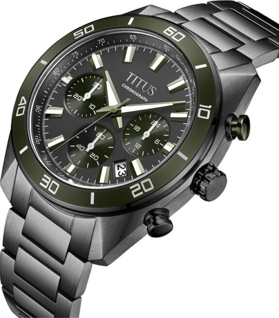 [MEN] Modernist Chronograph Quartz Stainless Steel Watch [W06-03265-005]