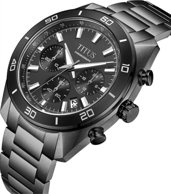 [MEN] Modernist Chronograph Quartz Stainless Steel Watch [W06-03265-006]