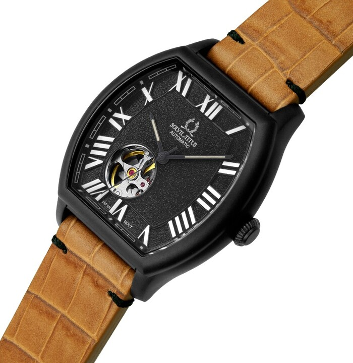 [MEN] Barrique 3 Hands Automatic Leather Watch [W06-03268-005]