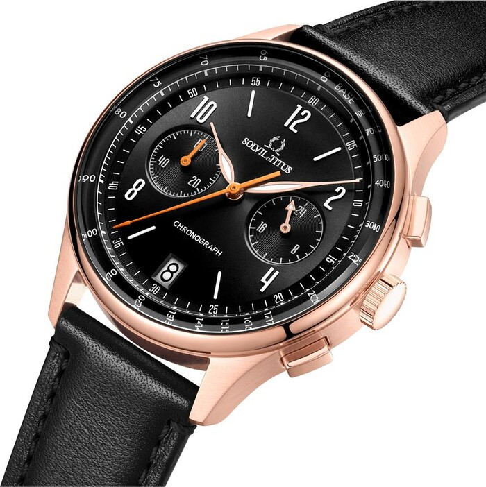 [MEN] Modernist Chronograph Quartz Leather Watch [W06-03276-014]