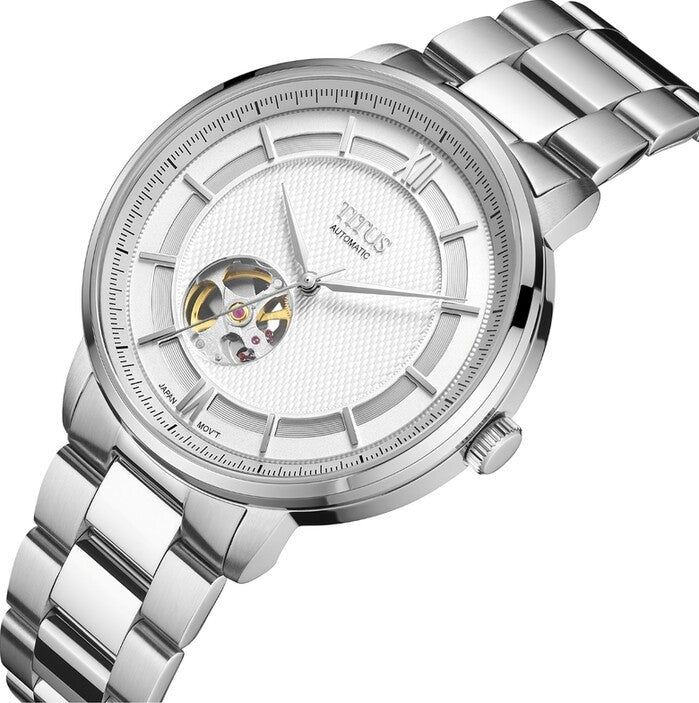 [MEN] Enlight 3 Hands Automatic Stainless Steel Watch [W06-03277-001]