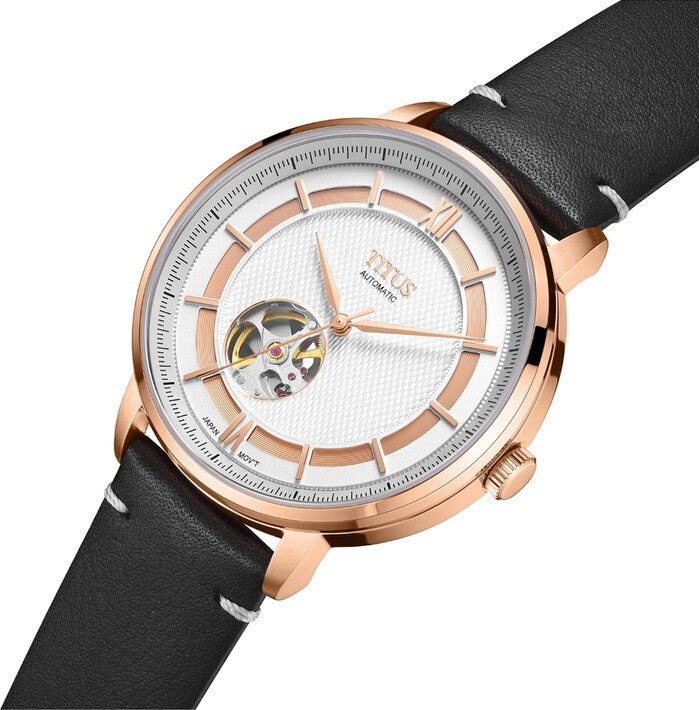 [MEN] Enlight 3 Hands Automatic Leather Watch [W06-03277-006]