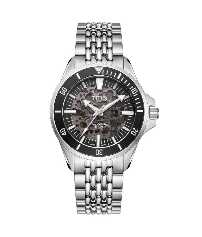 [MEN] Valor 3 Hands Automatic Stainless Steel Watch [W06-03296-001]