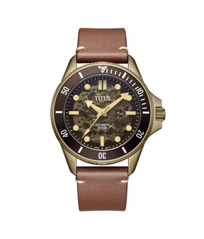 [MEN] Valor 3 Hands Automatic Leather Watch [W06-03296-007]