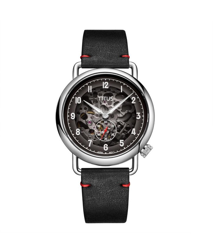 [MEN] Classic 3 Hands Automatic Leather Watch [W06-03299-001]
