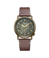 [MEN] Classic 3 Hands Automatic Leather Watch [W06-03299-003]