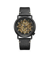 [MEN] Classic 3 Hands Automatic Leather Watch [W06-03299-005]